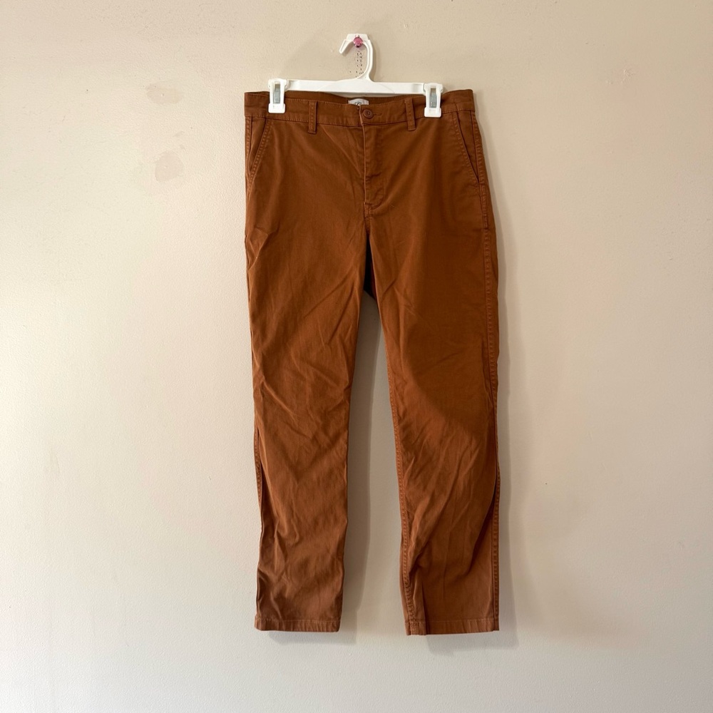 J. Crew Women's Burnt Orange Straight-Leg Trousers